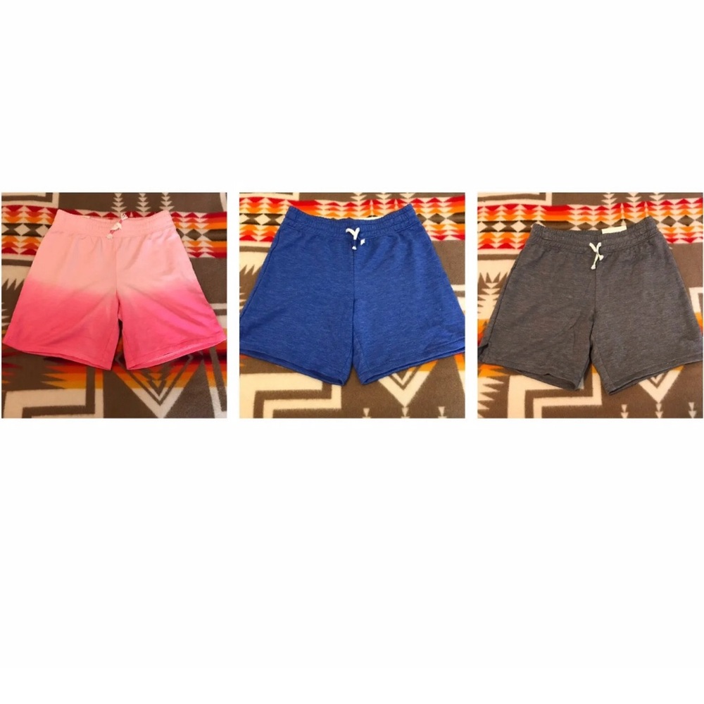SO Girls Bermuda Shorts LOT of 3 Pink, Blue, Gray
